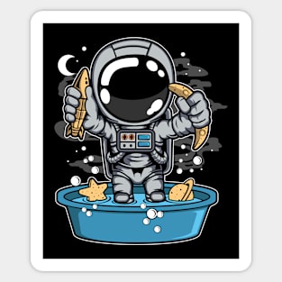 astronaut bath Sticker